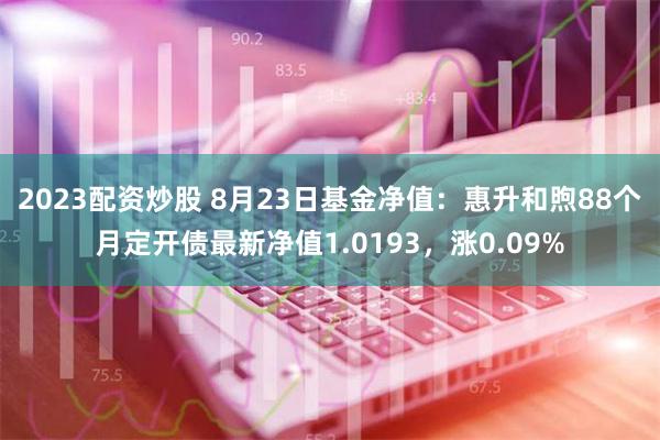 2023配资炒股 8月23日基金净值：惠升和煦88个月定开债最新净值1.0193，涨0.09%